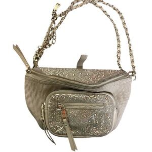 Steve Madden Taupe Studded Crossbody Bag